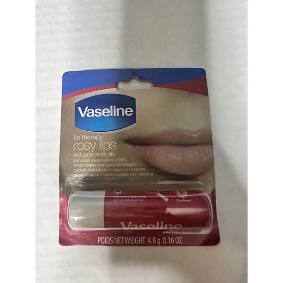 Vaseline Lip Therapy Rosy Lips Lip Balm Petroleum Jelly 4.8 g/0.16oz NEW - Picture 5 of 6